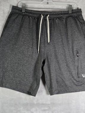 Vuori Sunday Performance Shorts Mens Size Large L Heather Gray 9" V3018 Atheltic